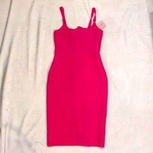 Hot pink bandage dress